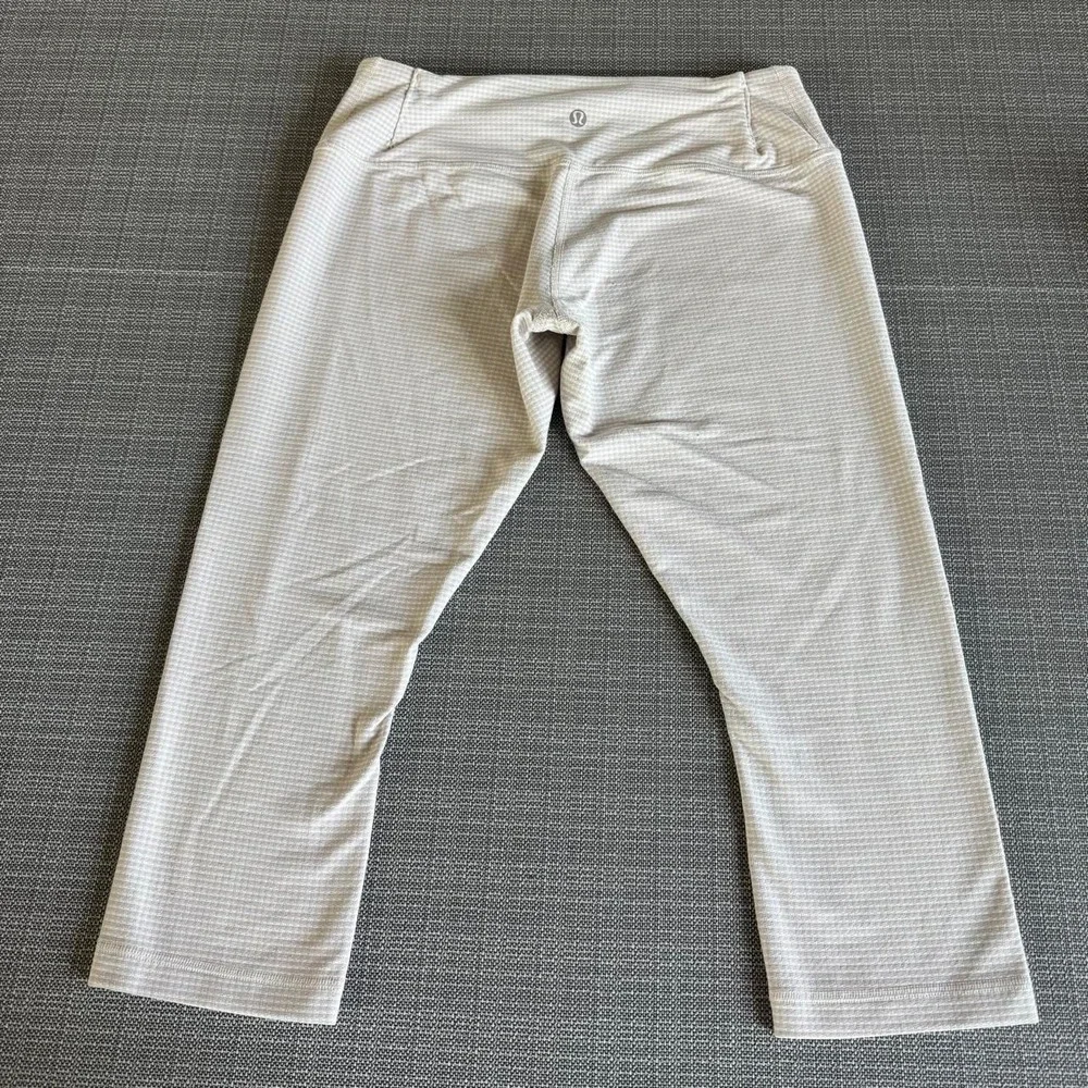 Lululemon low waist Cream waffle knit leggings